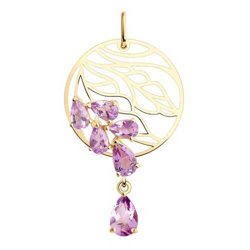 Подвеска SOKOLOV из золота с аметистами 731947 в Инсити
