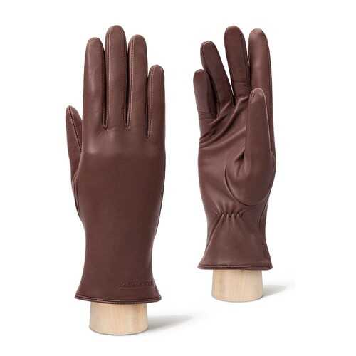 Перчатки женские Eleganzza IS00700 коричневые 6.5 в Инсити