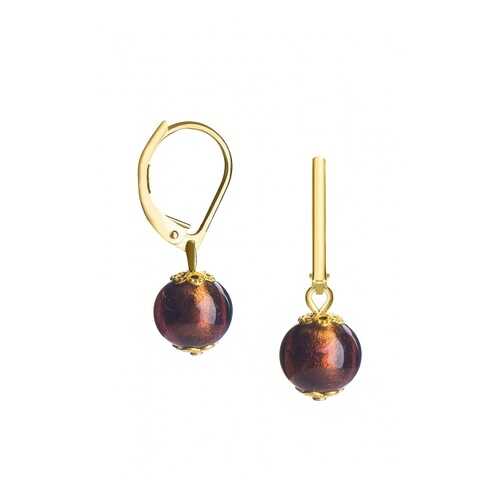 Серьги Perla Piccolo Oro 09030604 коричневые в Инсити