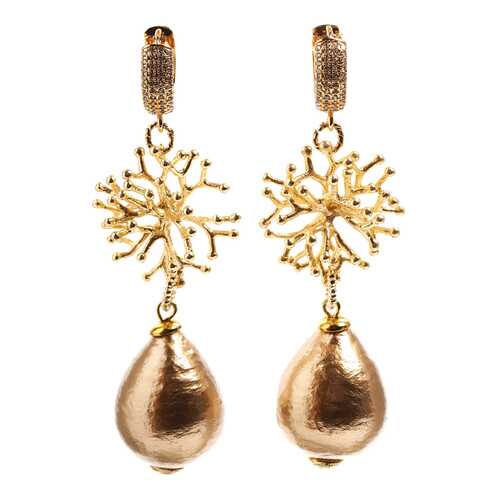 Серьги женские Beatrici Lux BL2624 коричневые в Инсити