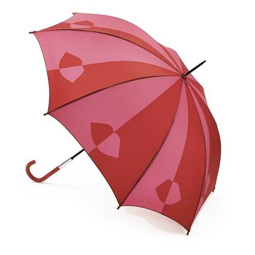 Зонт-трость механический Fulton Lulu Guinness Eliza-2 Red Pink в Инсити