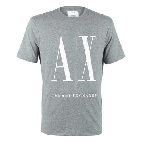 Футболка мужская Armani Exchange 8NZTPA ZJH4Z серая XXL в Инсити