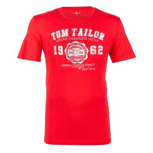 Футболка мужская TOM TAILOR 1008637-11487 красная L в Инсити