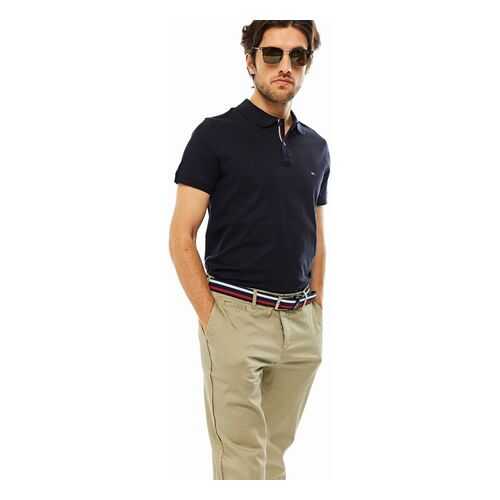 Футболка-поло мужская Tommy Hilfiger MW0MW14140 синяя L в Инсити