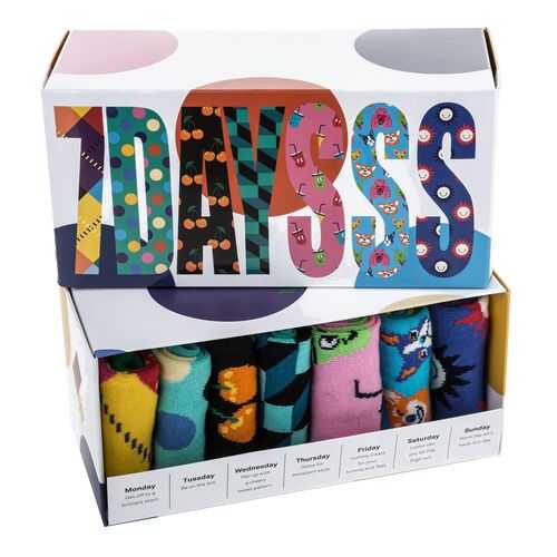 Набор носков мужских Happy Socks XSNI15 голубых 36-40 EU в Инсити