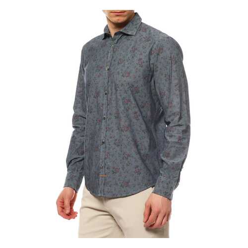Рубашка мужская TRU TRUSSARDI 524081 синяя M в Инсити