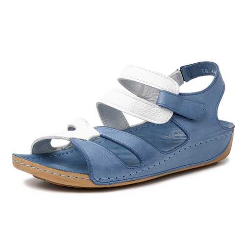 Сандалии женские Alessio Nesca Comfort TR-AMR-032A голубые/белые 41 RU в Инсити