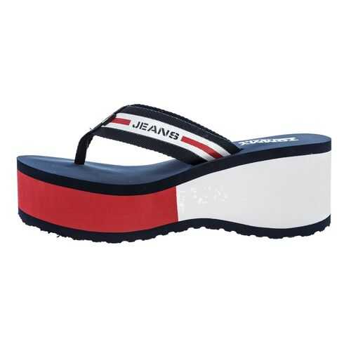 Шлепанцы женские Tommy Jeans EN0EN00855 синие 41 US в Инсити