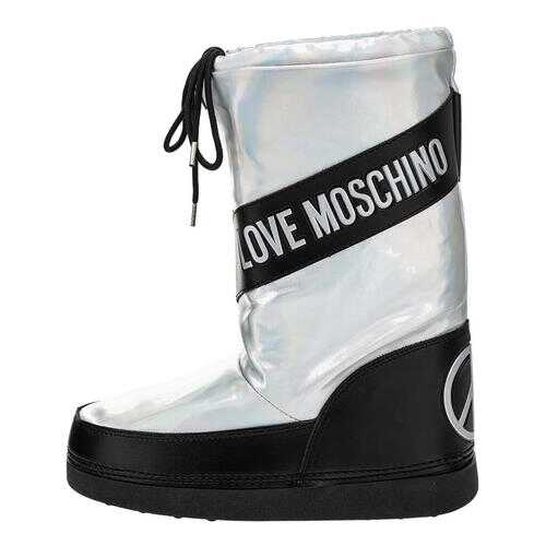 Полусапоги женские Love Moschino JA24012G18IJ0902 серебристые 41 RU в Инсити