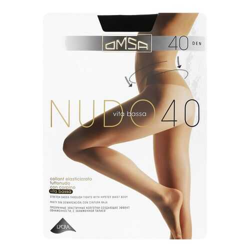 Колготки Omsa NUDO 40 VITA BASSA / Nero (Черный) / 4 (L) в Инсити