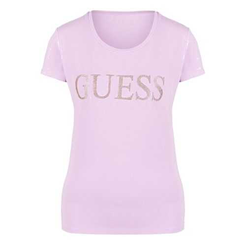 Футболка женская Guess W01I74-J1300-G4G8 фиолетовая XS в Инсити