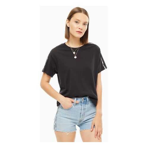 Футболка женская Levi's 1771663 черная/белая XXS в Инсити