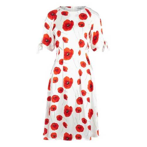 Платье женское D&M by 1001DRESS 0112001-01808WP белое (принт) белое XL INT в Инсити