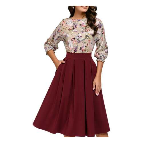 Платье женское D&M by 1001DRESS DM00234PB красное XL в Инсити