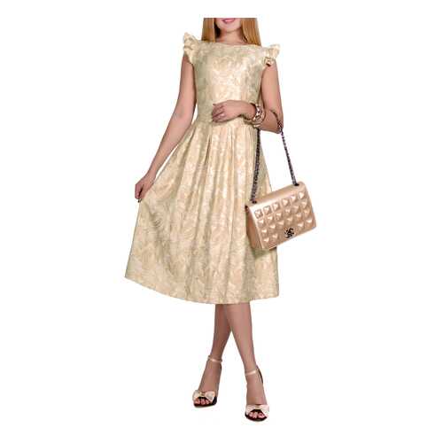 Платье женское Patricia B. NY1145-6 бежевое 44 IT в Инсити